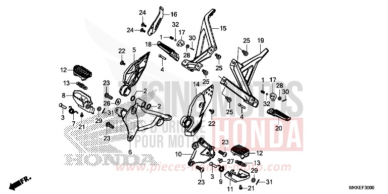 STUFE von Africa Twin DEGITAL SILVER METALLIC (NHA30D) von 2019